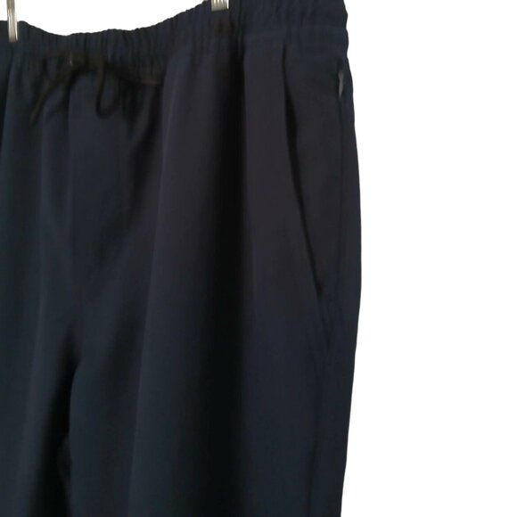 Gap Fit StretchTech High Rise Joggers Men XL Black Zip Pocket Elastic Drawstring - Picture 8 of 8